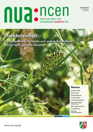 Titelseite NUAncen Heft 73 – Insektenvielfalt