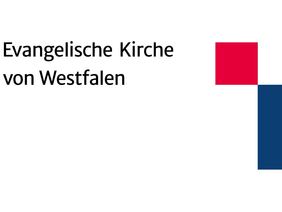 blau rotes Logo der Evangelischen Kirche von Westfalen